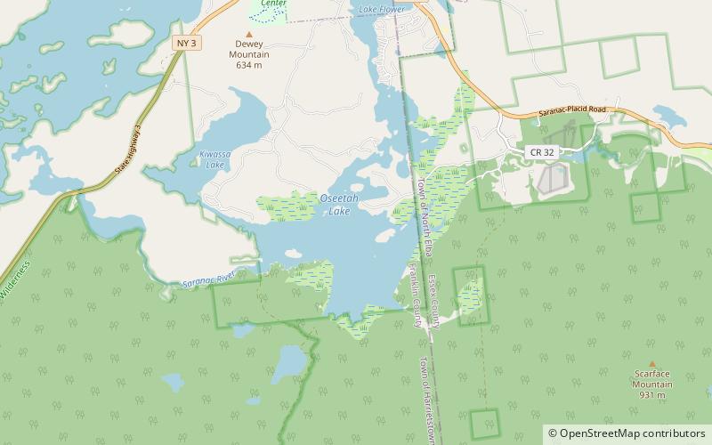 Oseetah Lake location map