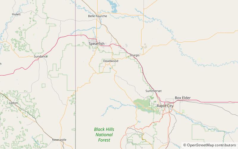 john hill keltomaki ranch foret nationale des black hills location map