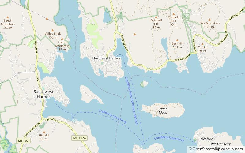 sea change northeast harbor location map