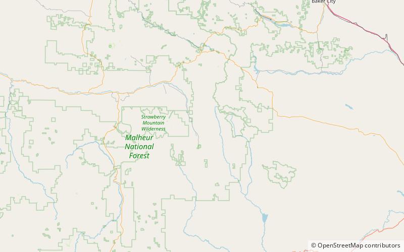 lookout mountain malheur national forest location map