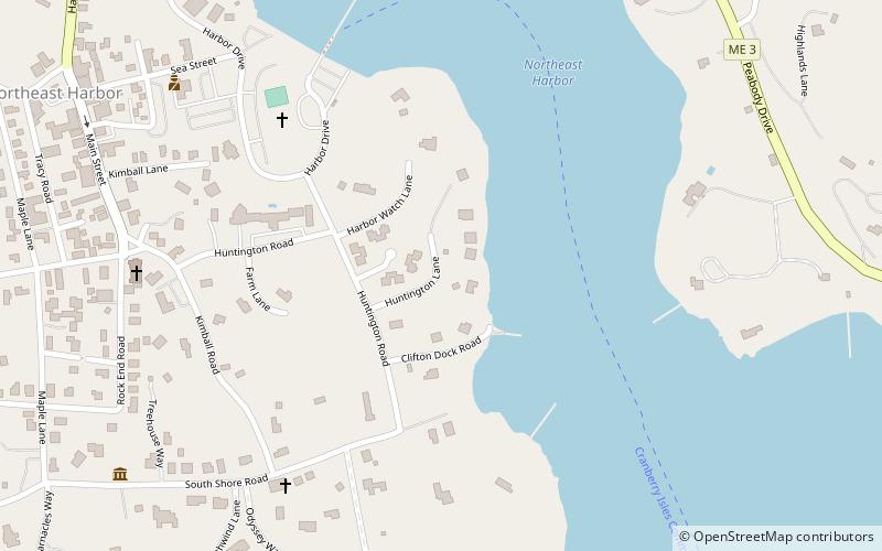 daniel coit gilman summer house northeast harbor location map
