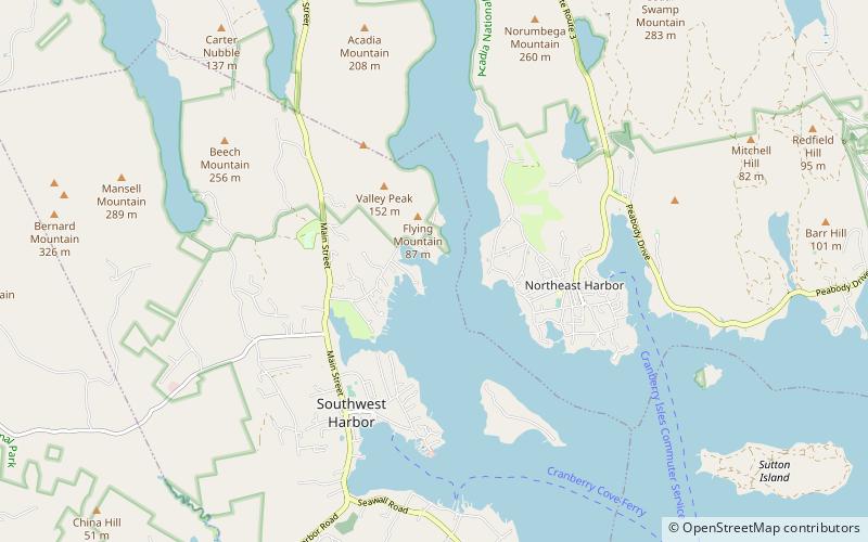 fernald cove northeast harbor location map