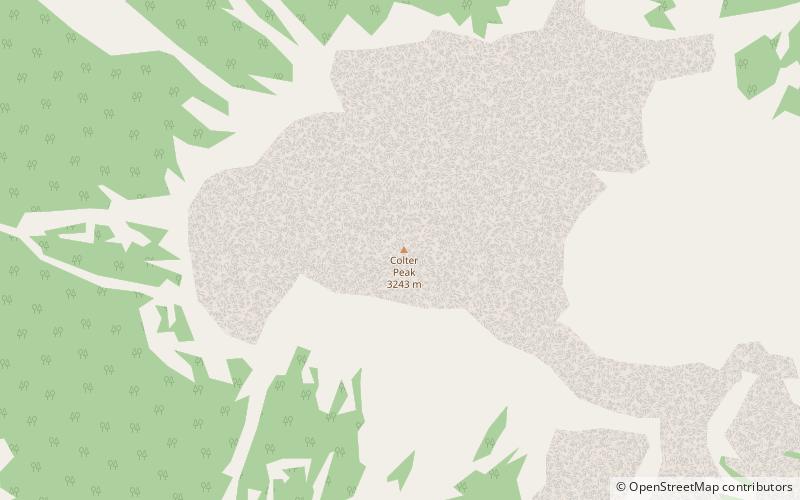 Colter Peak location map