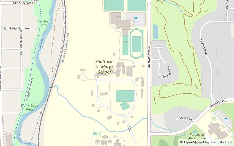 Shattuck-Saint Mary's location map