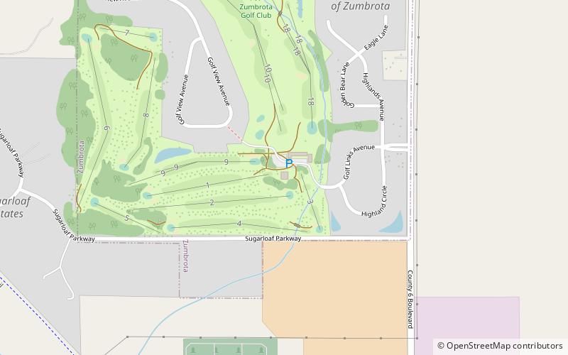 Zumbrota Golf Club location map