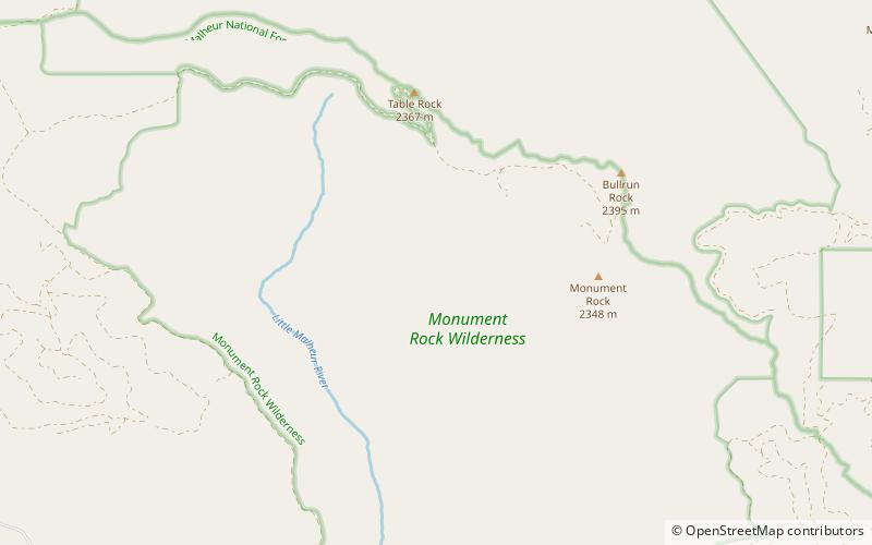 Monument Rock Wilderness location map