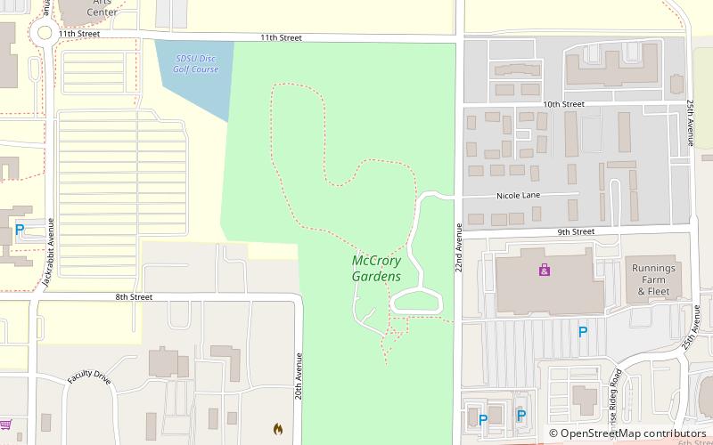 McCrory Gardens location map