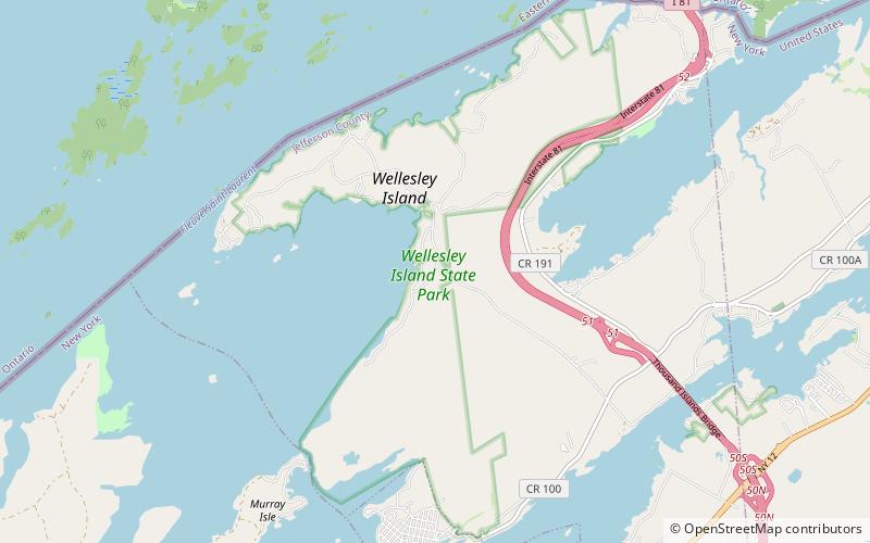 Park Stanowy Wellesley Island location map