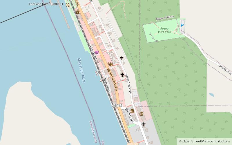 sherman house alma location map