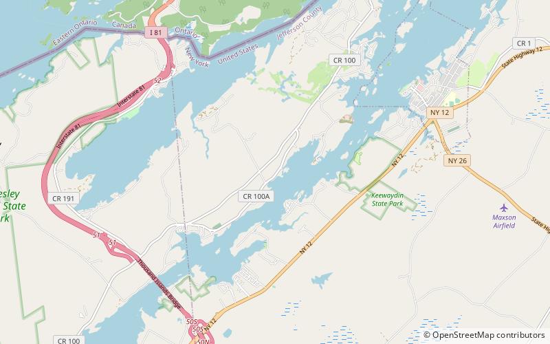 densmore bay church archipel des mille iles location map