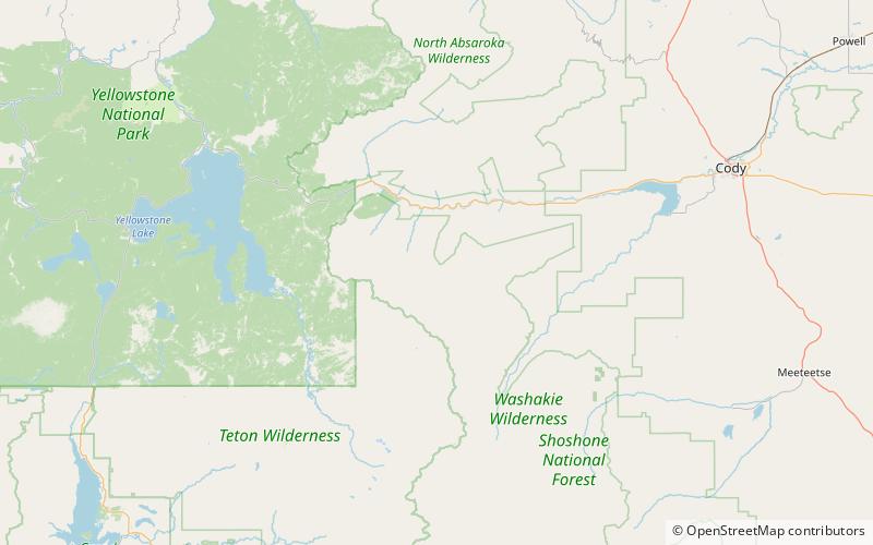 fortress mountain washakie wilderness location map