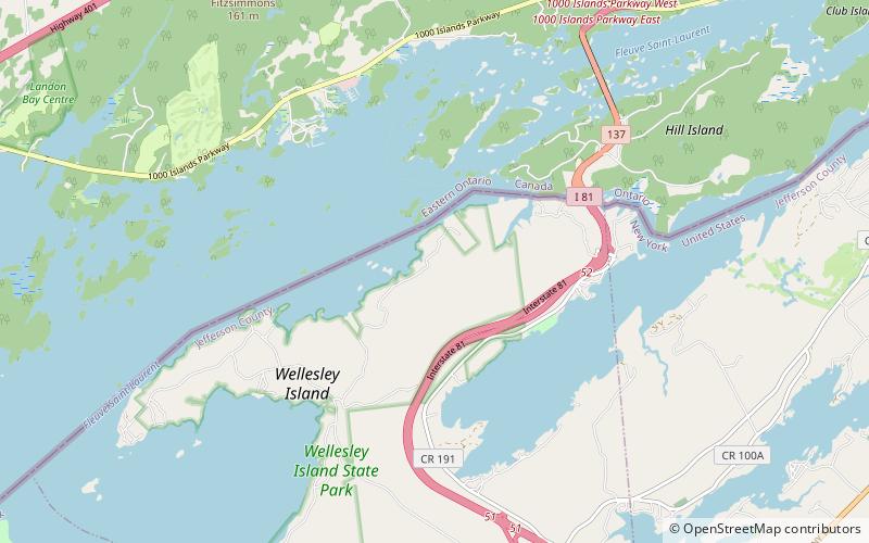 park stanowy waterson point tysiac wysp location map