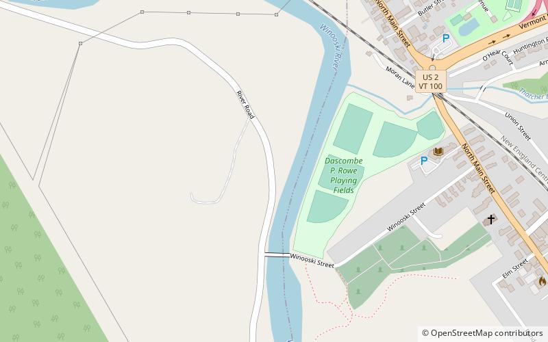 Winooski Street Bridge location map