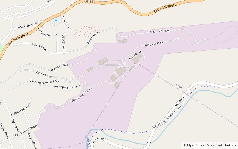 Large Underground Xenon experiment location map