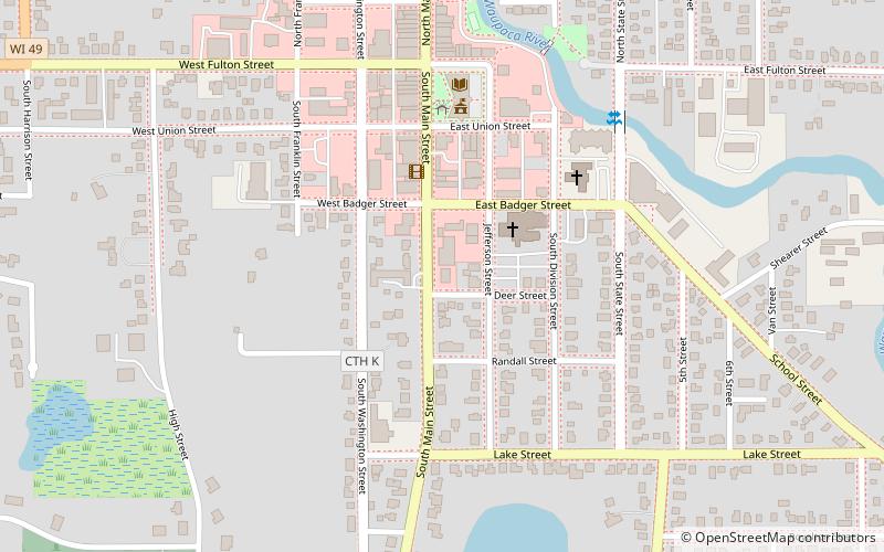 Waupaca Free Public Library location map
