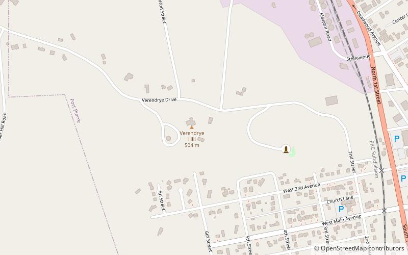 Verendrye Site location map