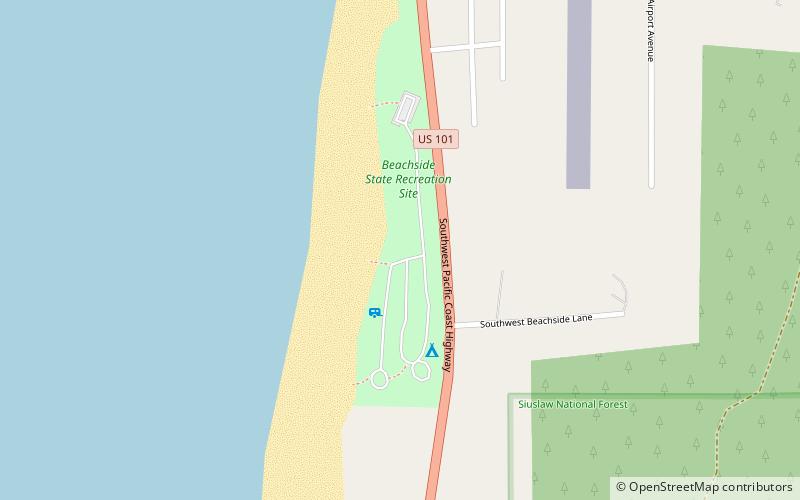 Beachside State Recreation Site location map