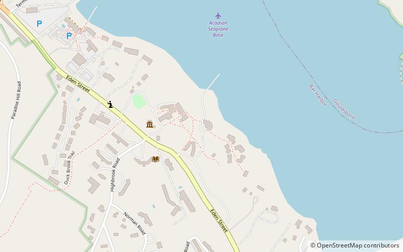 the turrets bar harbor location map