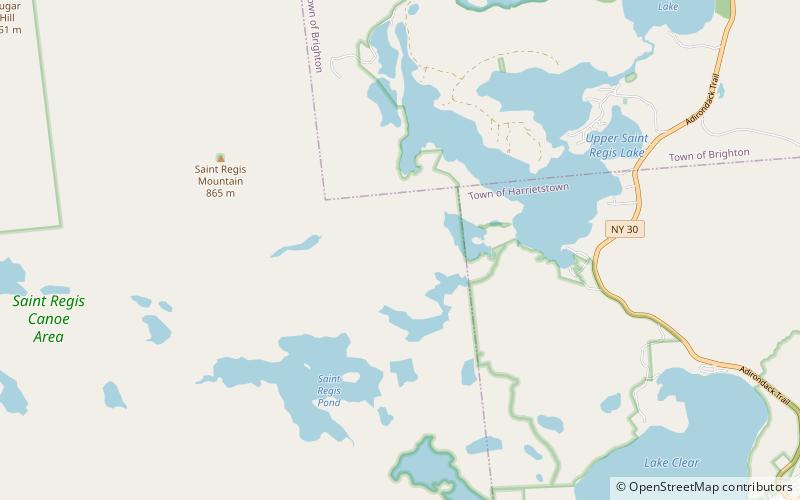 Saint Regis Pond location map