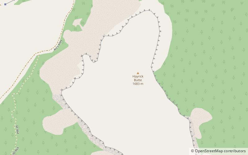Hayrick Butte location map