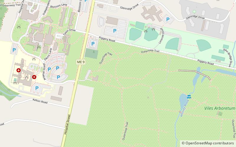 Viles Arboretum location map