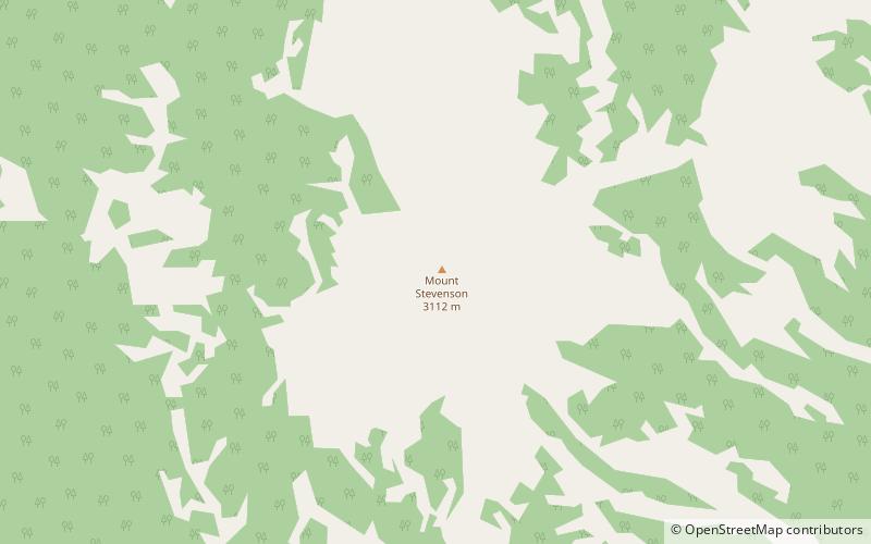mount stevenson park narodowy yellowstone location map