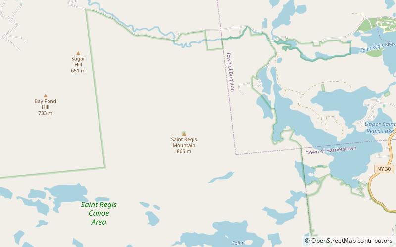 Saint Regis Canoe Area location map