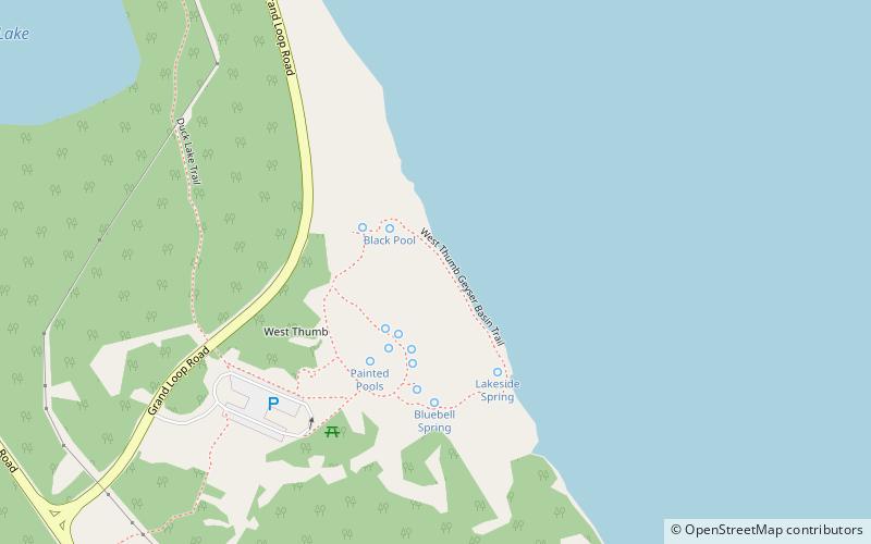 Big Cone Geyser location map