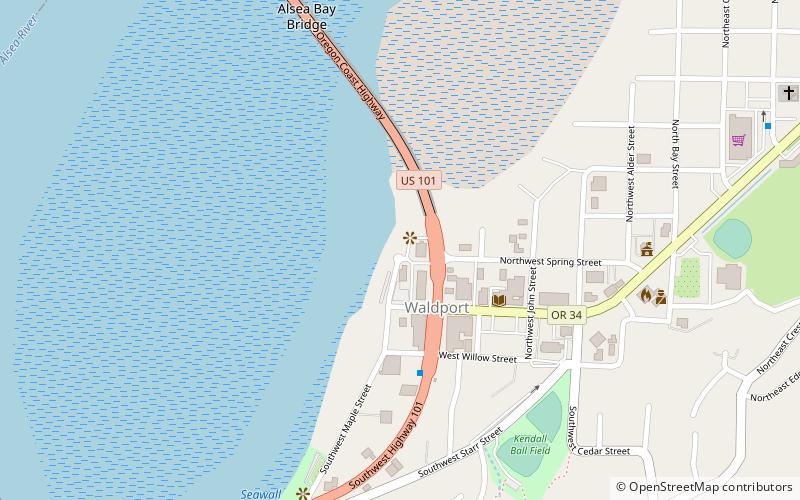 Alsea Bay Historic Interpretive Center location map