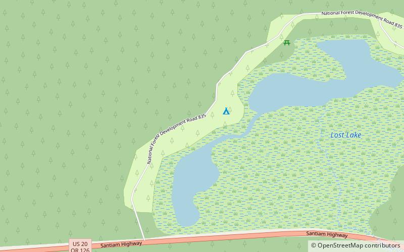 lost lake andrews forest location map