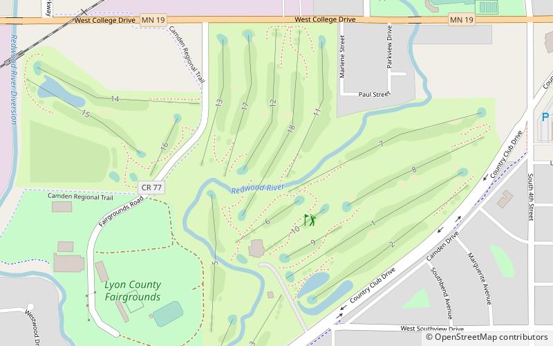 Marshall Golf Club location map