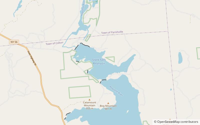 Stark Falls Reservoir location map