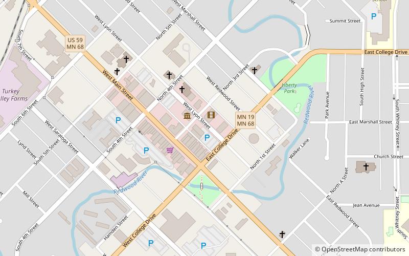 Lyon County Historical Society Marshall location map