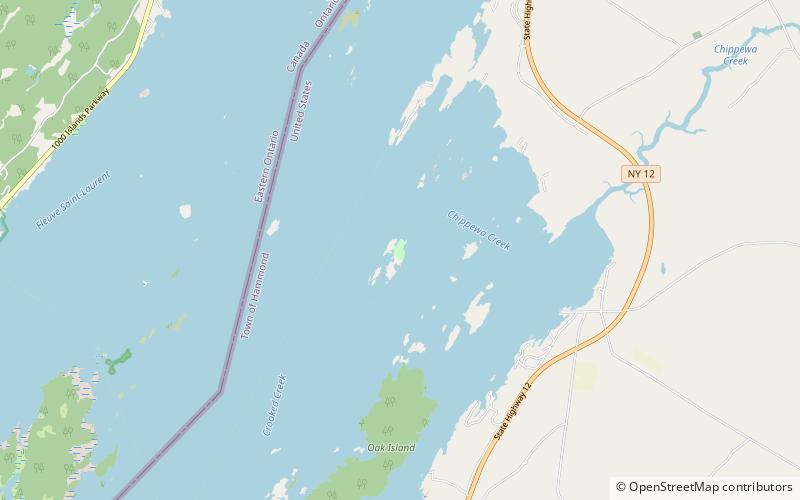 park stanowy cedar island location map