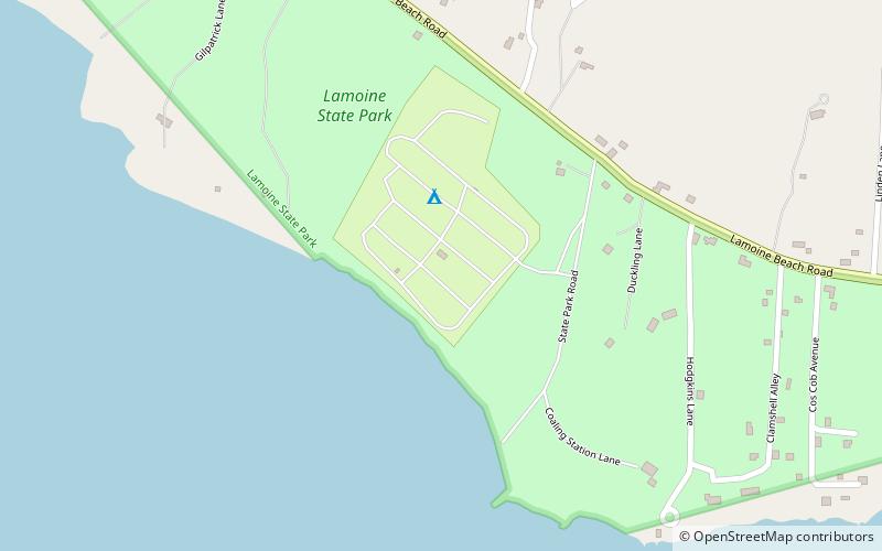 Lamoine State Park location map