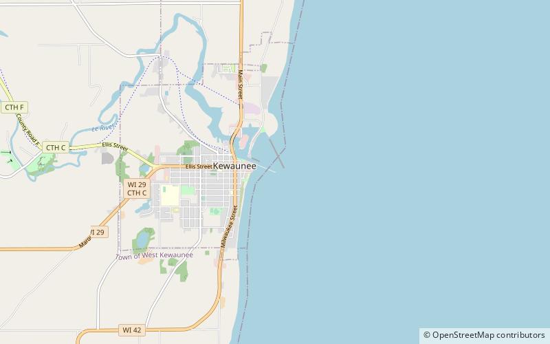 Kewaunee Pierhead Light location map