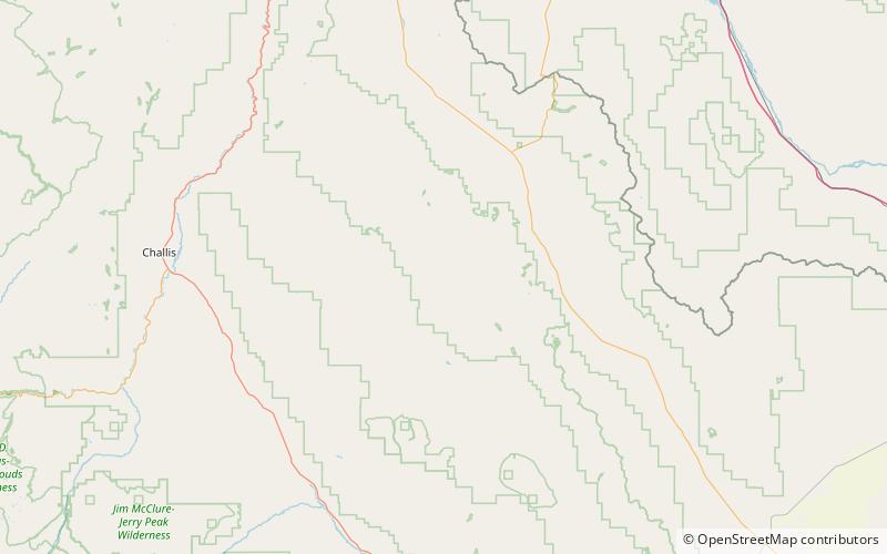 flatiron mountain salmon challis national forest location map