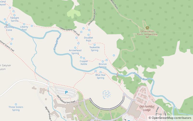 Anemone Geyser location map