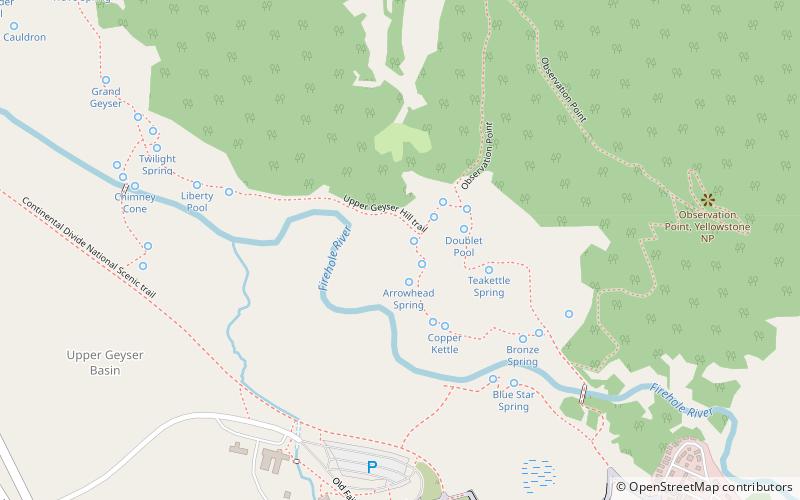 Big Cub Geyser location map