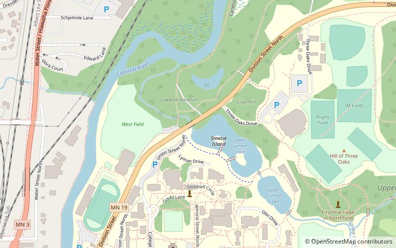 Carleton College Cowling Arboretum location map