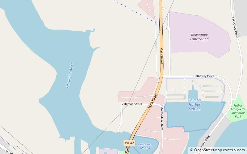 Kewaunee Marshland Walk location map