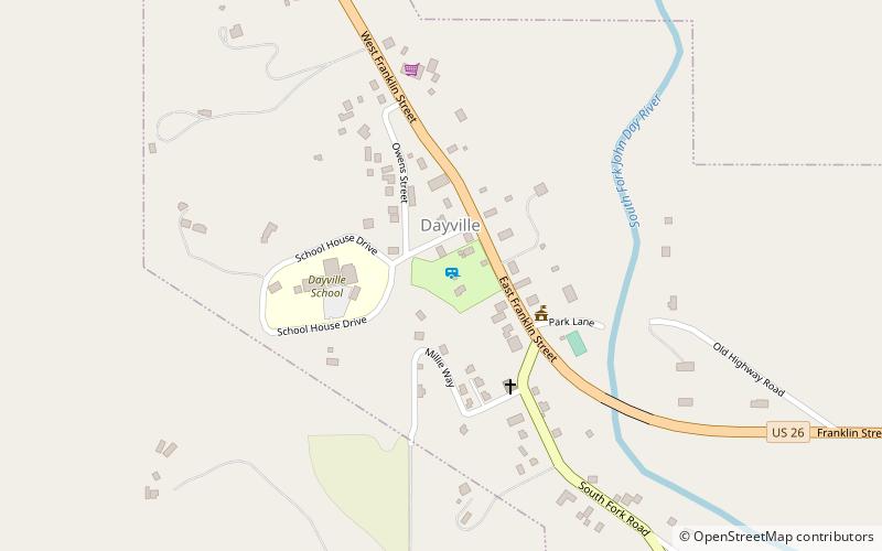 Dayville location map