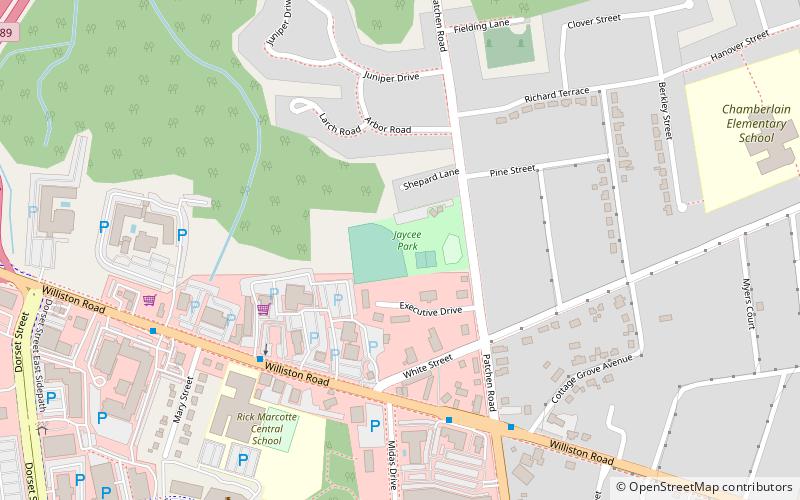 jaycee park south burlington location map
