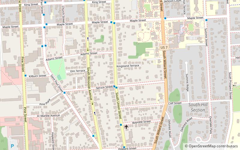 South Union Street Historic District location map