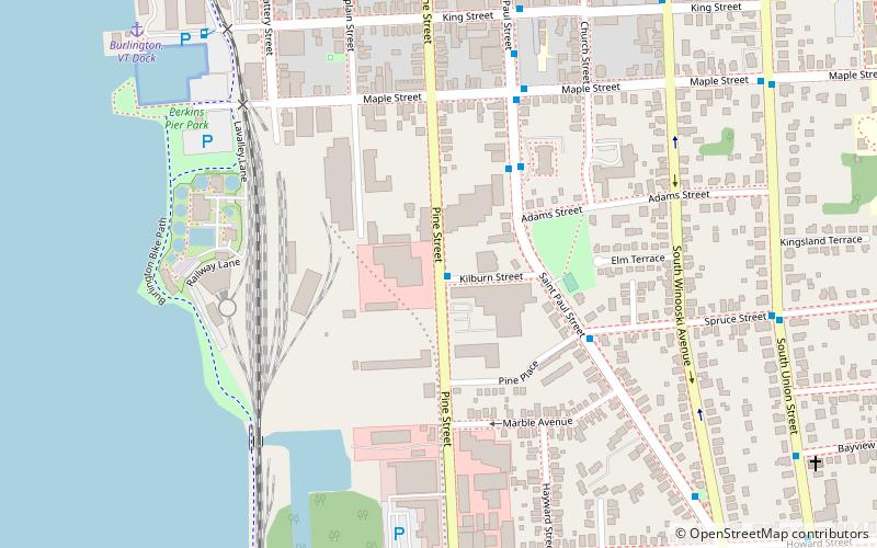 pine street industrial historic district burlington location map