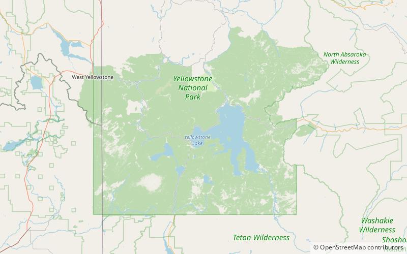 Yellowstone Plateau location map