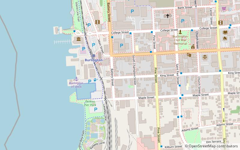 Battery Street Historic District location map