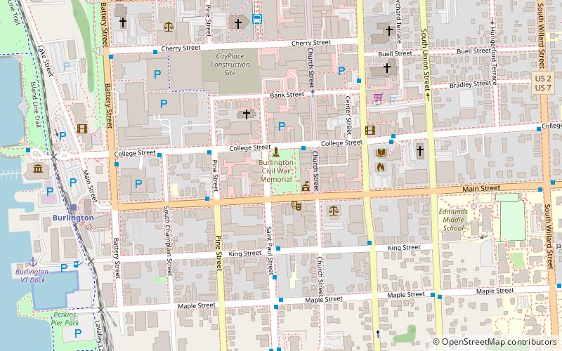 City Hall Park Historic District location map