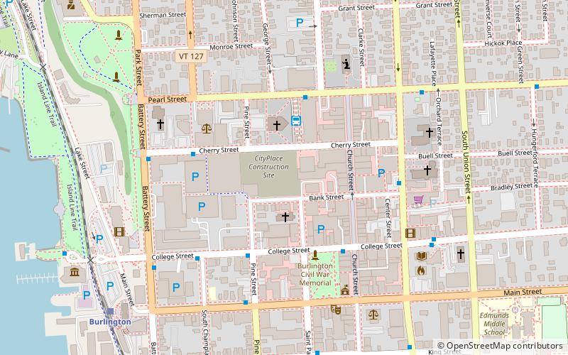 Burlington Town Center location map