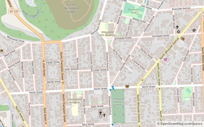 North Street Historic District location map